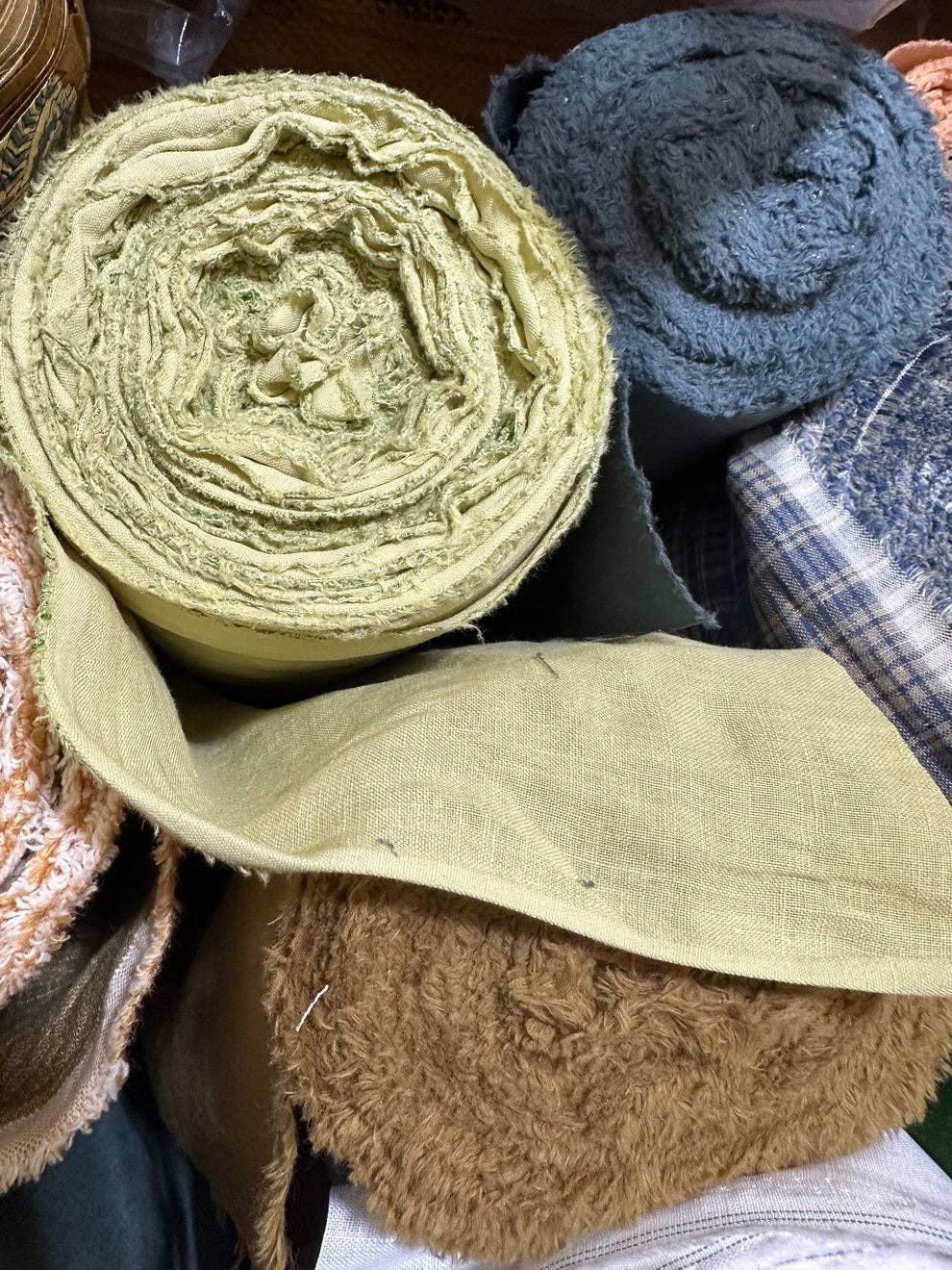 ISEE FABRIC - Stone washed linen