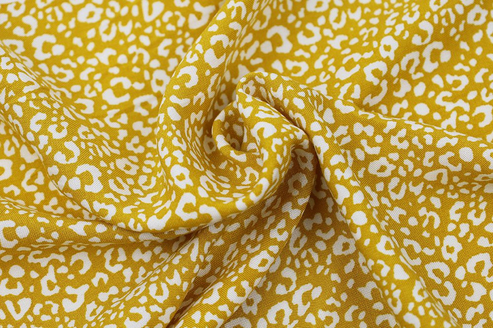 Rayon Challis Leopard Print