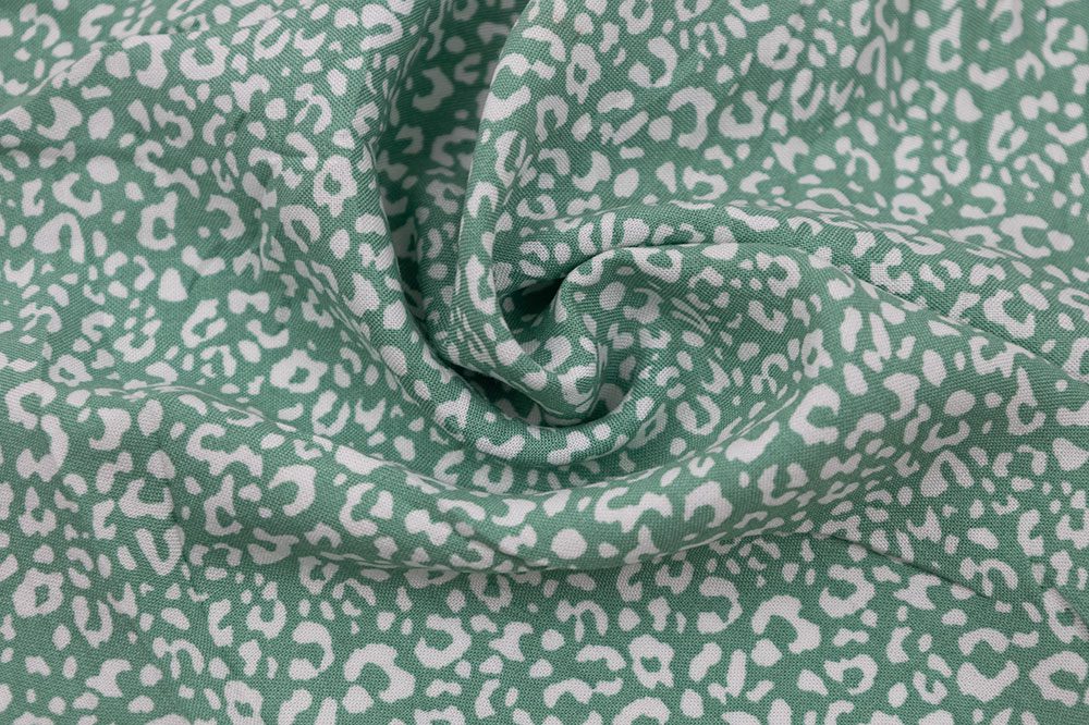 Rayon Challis Leopard Print