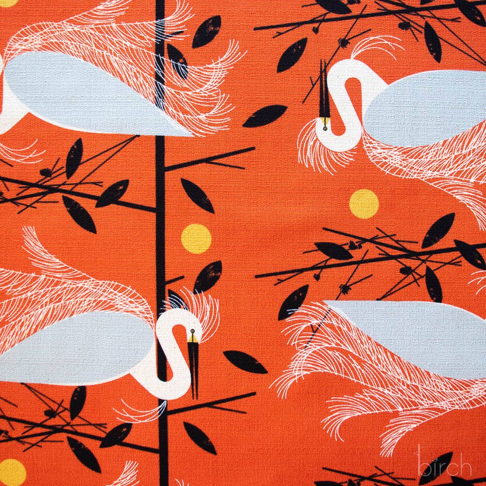 Birch Fabrics - Snowy Egret Barkcloth