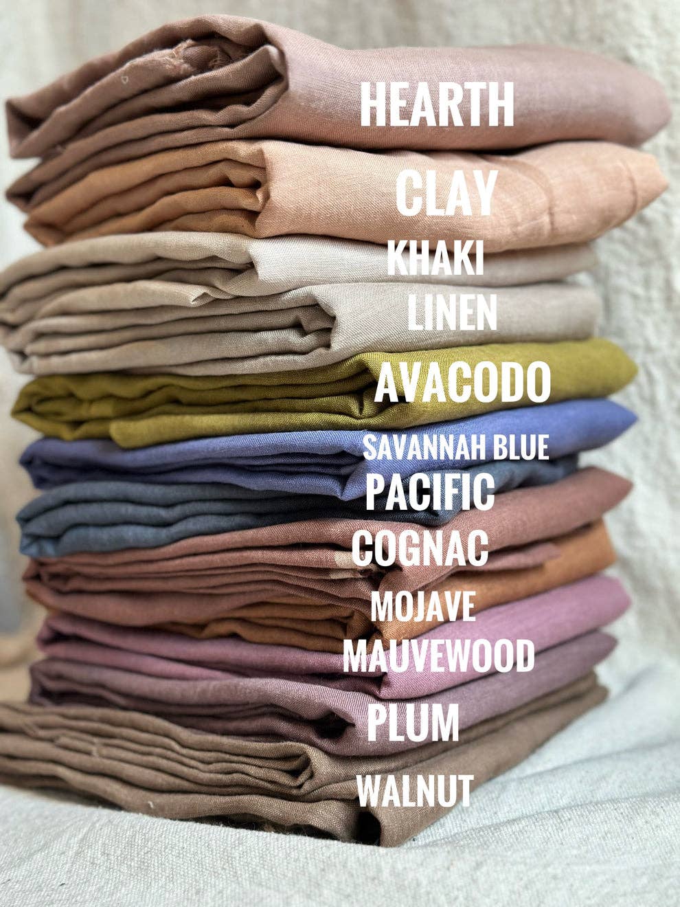 ISEE FABRIC - Stone washed linen