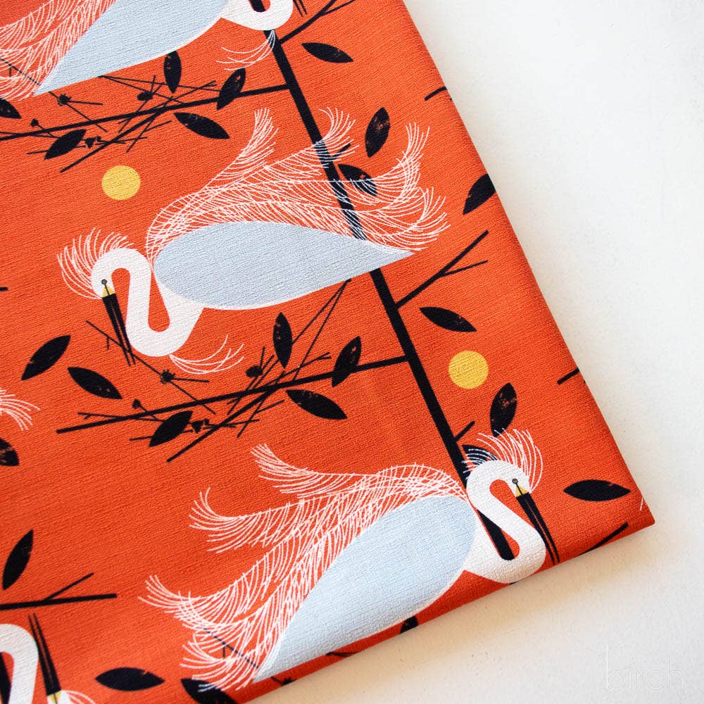 Birch Fabrics - Snowy Egret Barkcloth