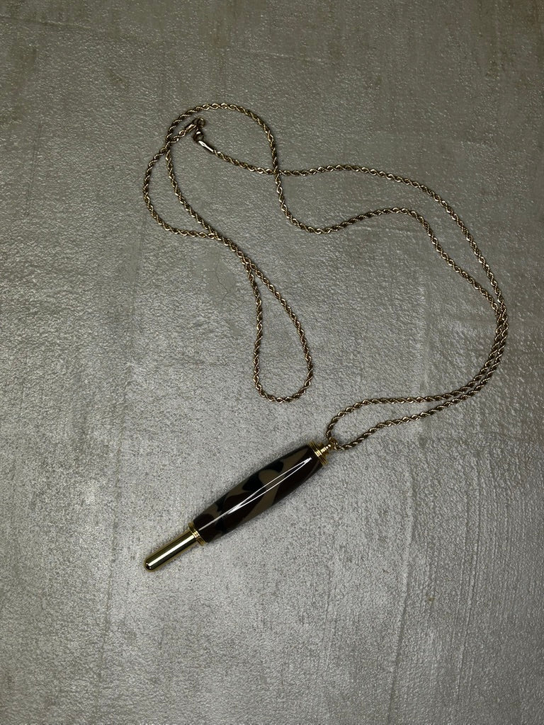 Seam Ripper Necklace- Black Swirl