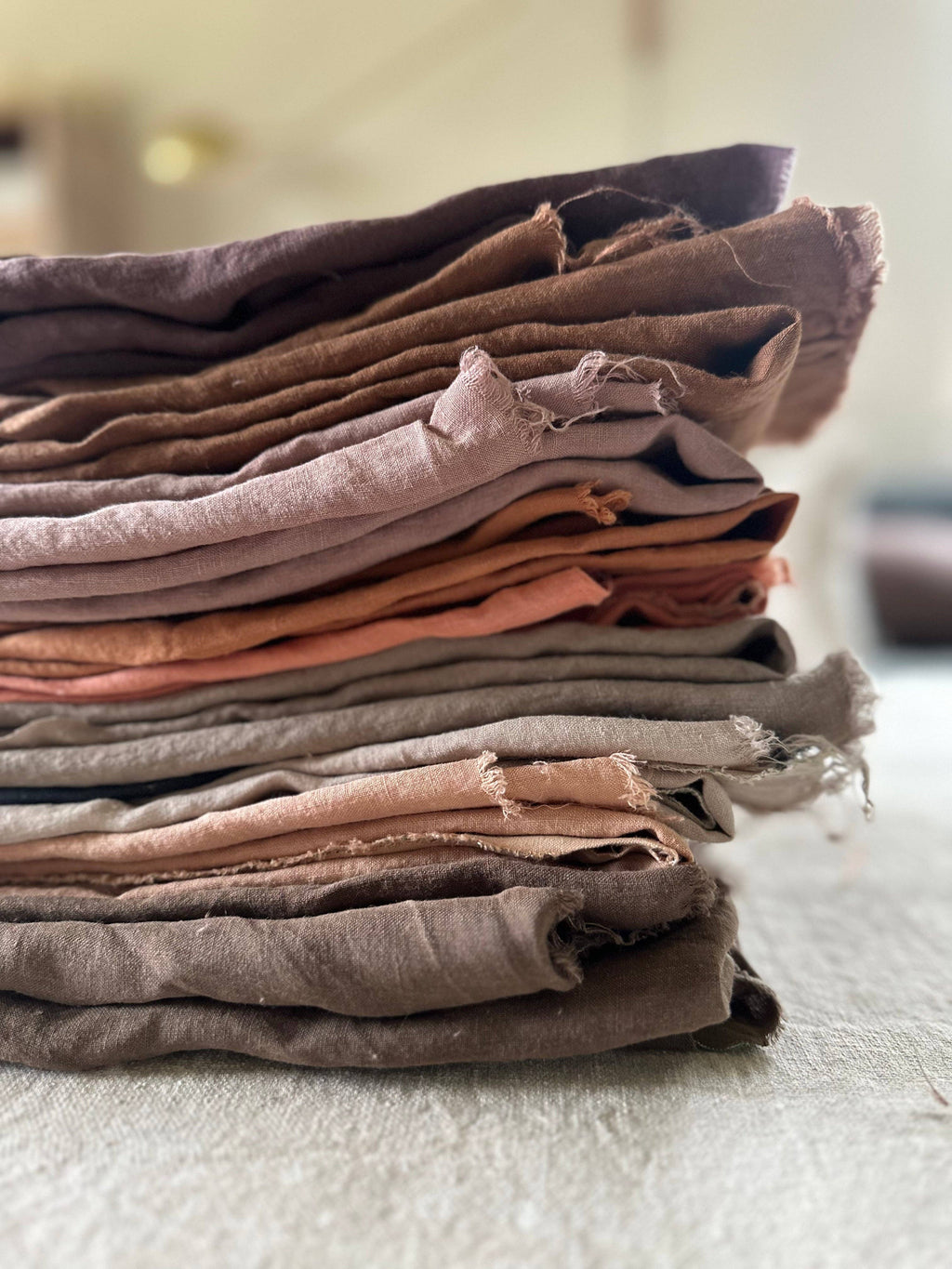 ISEE FABRIC - Stone washed linen