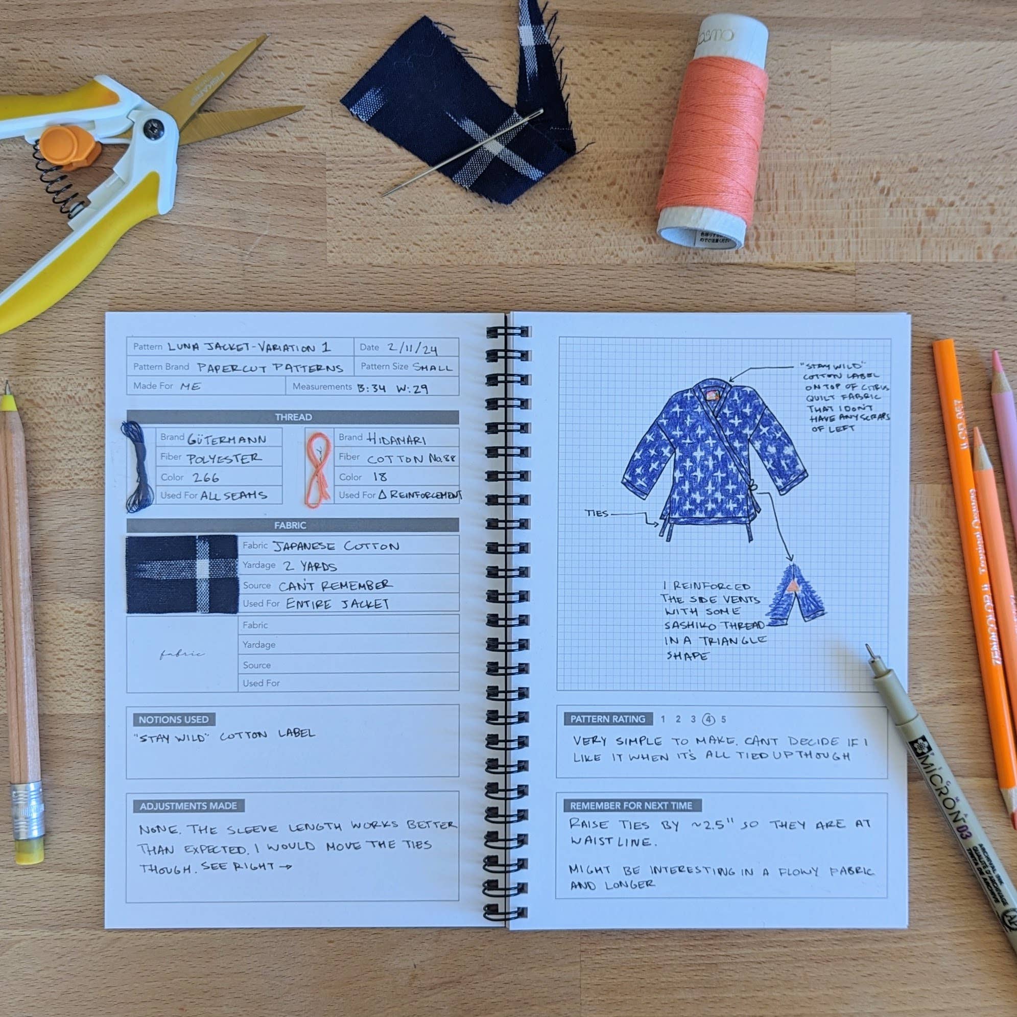 Kohamche - Sewing Journal