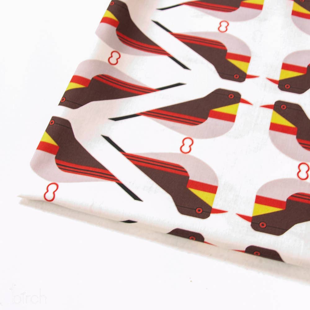 Birch Fabrics - Red Billed Leothrix Poplin