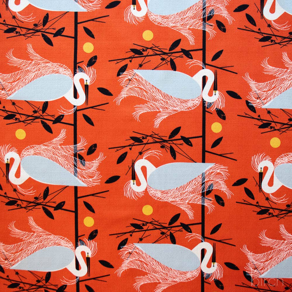 Birch Fabrics - Snowy Egret Barkcloth