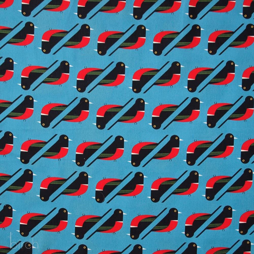 Birch Fabrics - Red Breasted Meadowlark Poplin