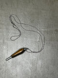 Seam Ripper Necklace- Brown (Smooth)