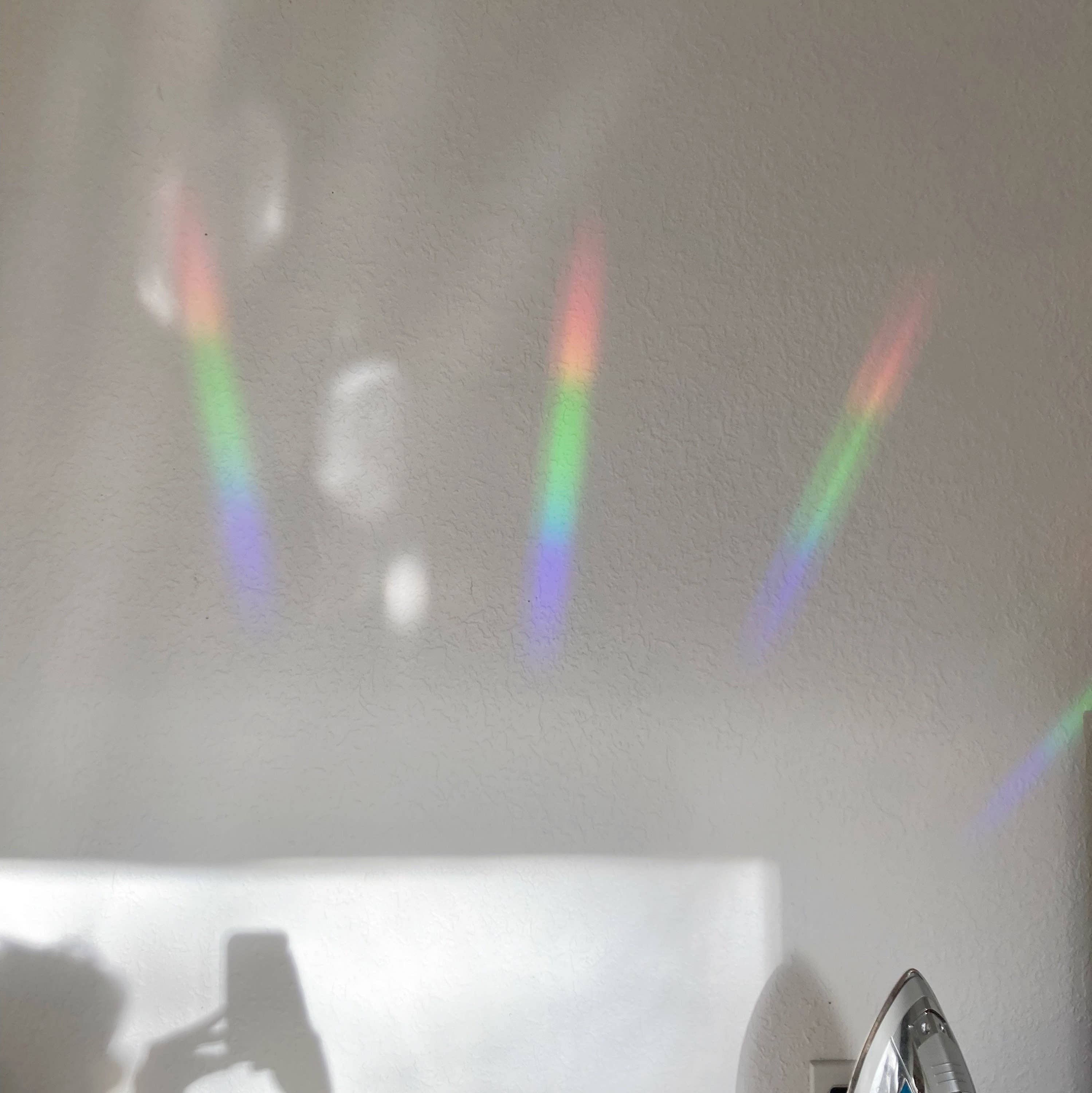 Feral Notions - Quilt Block Bear Paw Rainbow Maker Window Cling Sticker