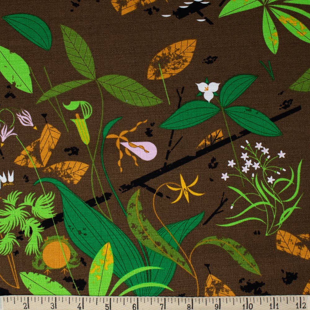 Birch Fabrics - Spring Wildflowers Barkcloth