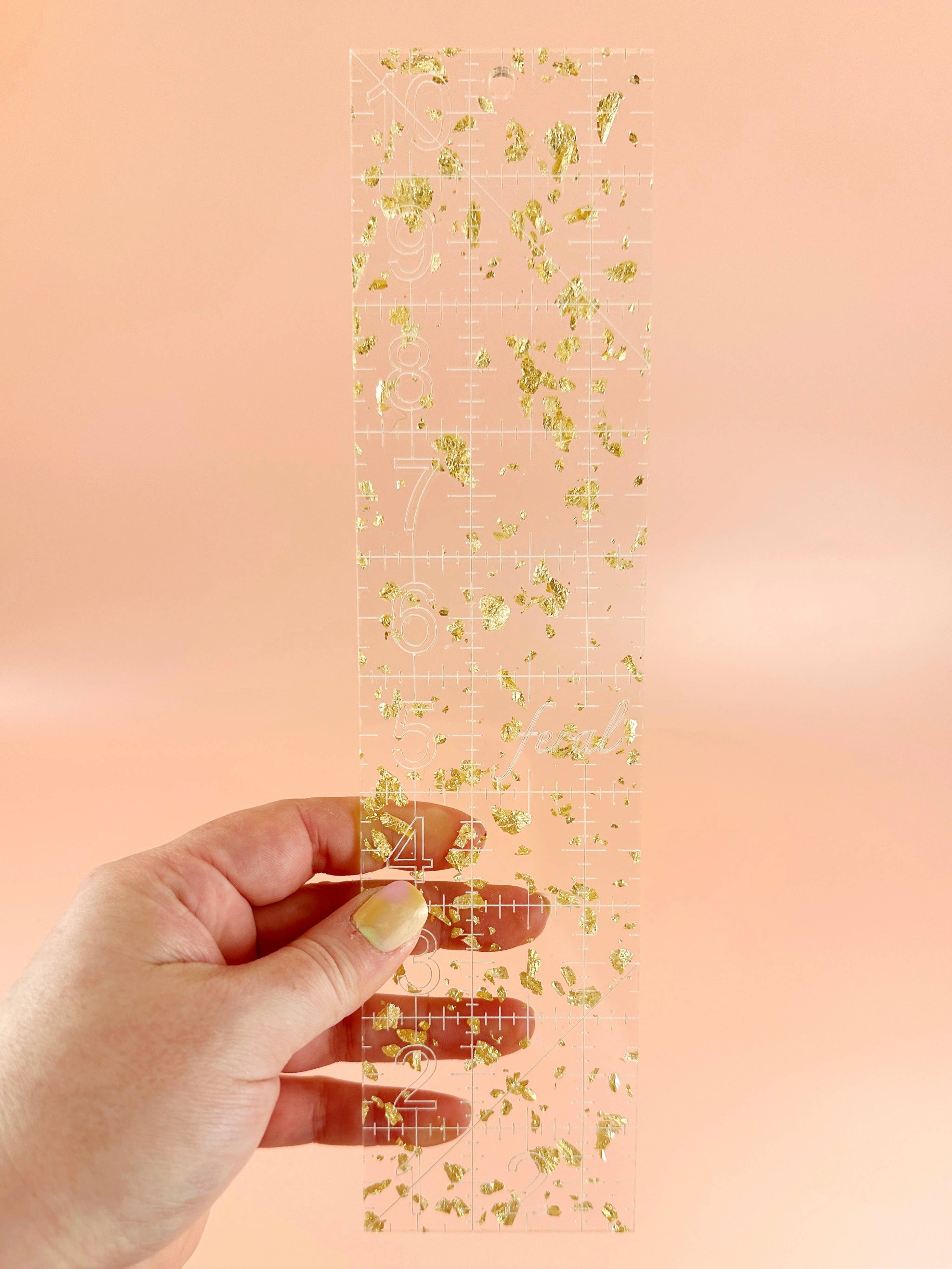 Feral Notions - 2.5 by 10 in quilting ruler