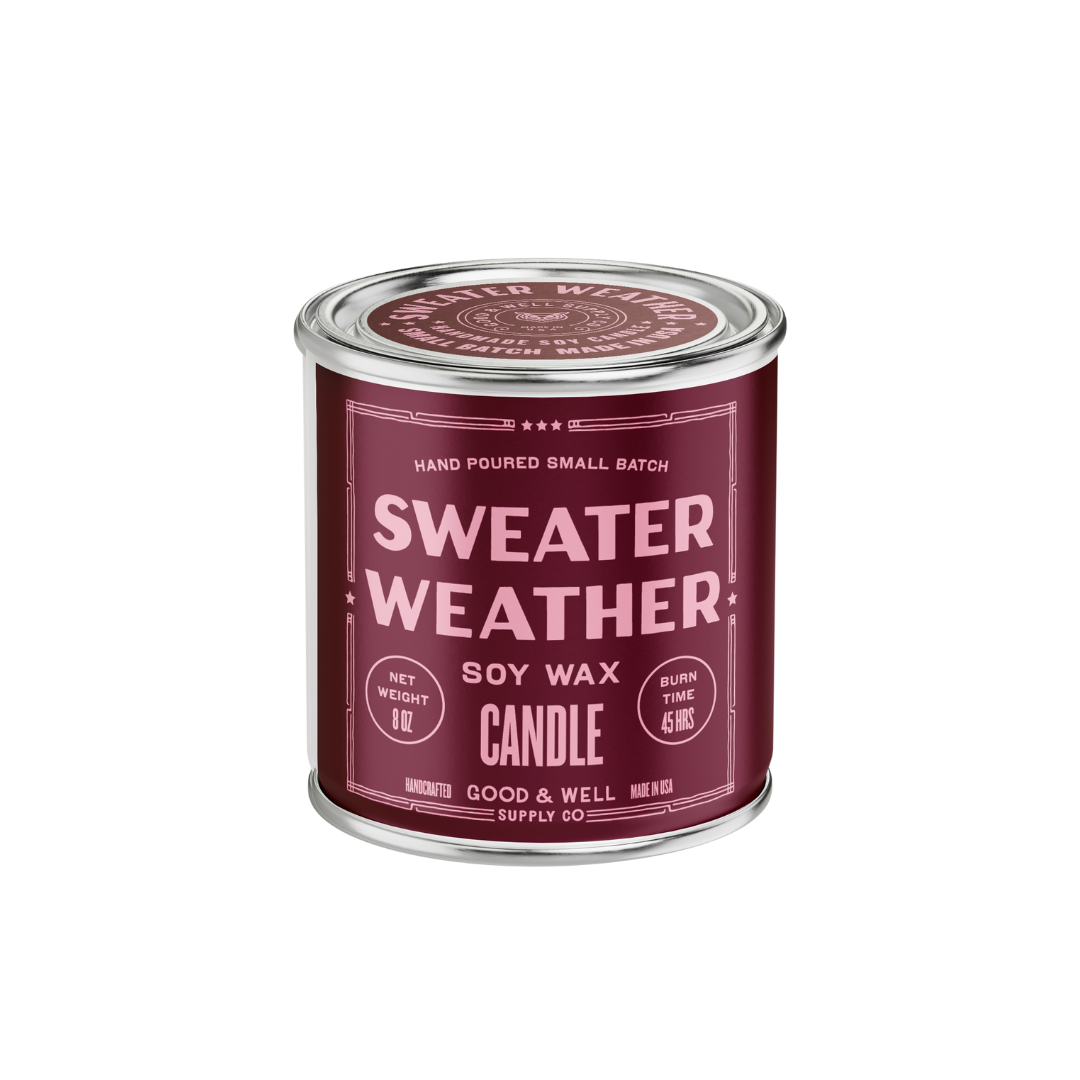 Good & Well Supply Co. - Sweater Weather Soy Candle / Joyful Tidings Collection