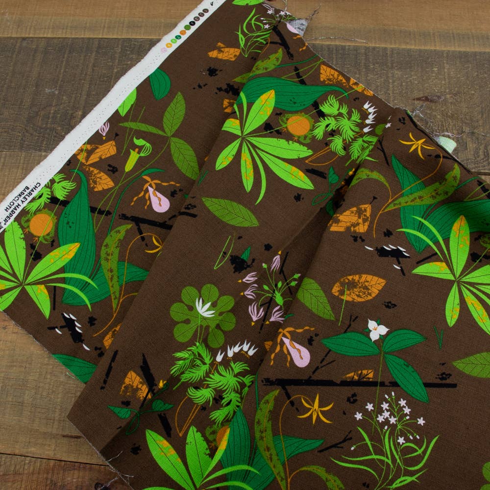 Birch Fabrics - Spring Wildflowers Barkcloth