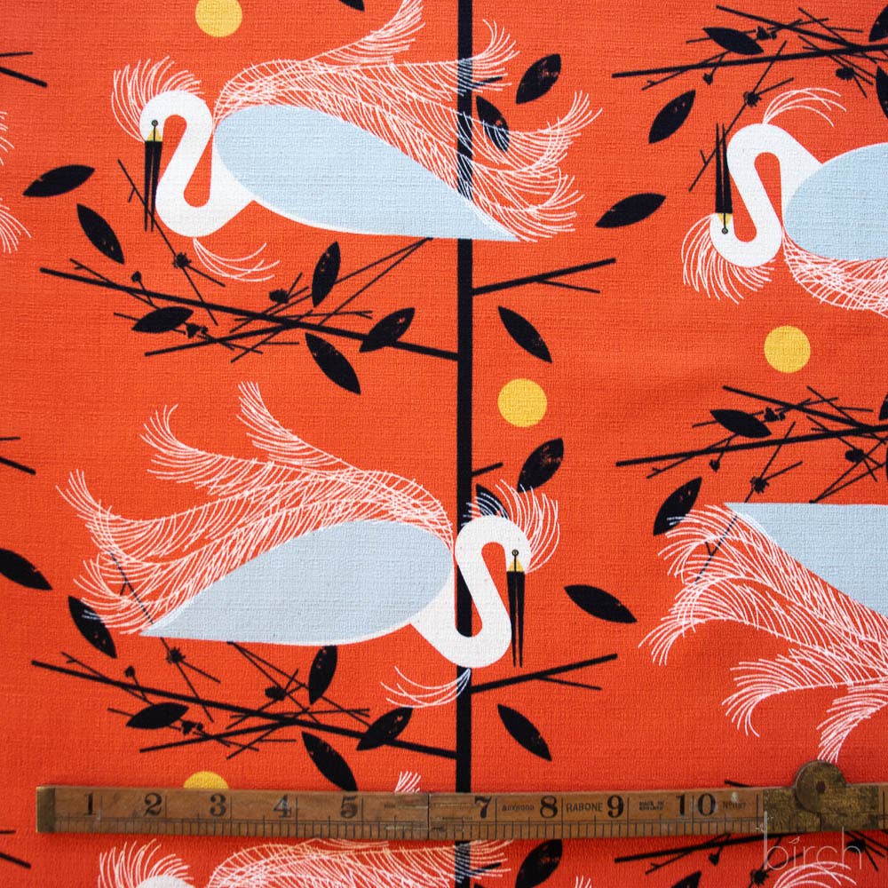 Birch Fabrics - Snowy Egret Barkcloth