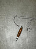 Seam Ripper Necklace- Brown (Spindle)