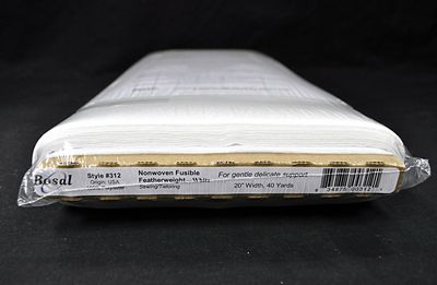 Nonwoven Fusible Feather Weight White
