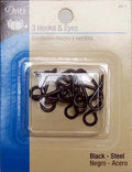 3 Extra Large Hook And Eye-Black