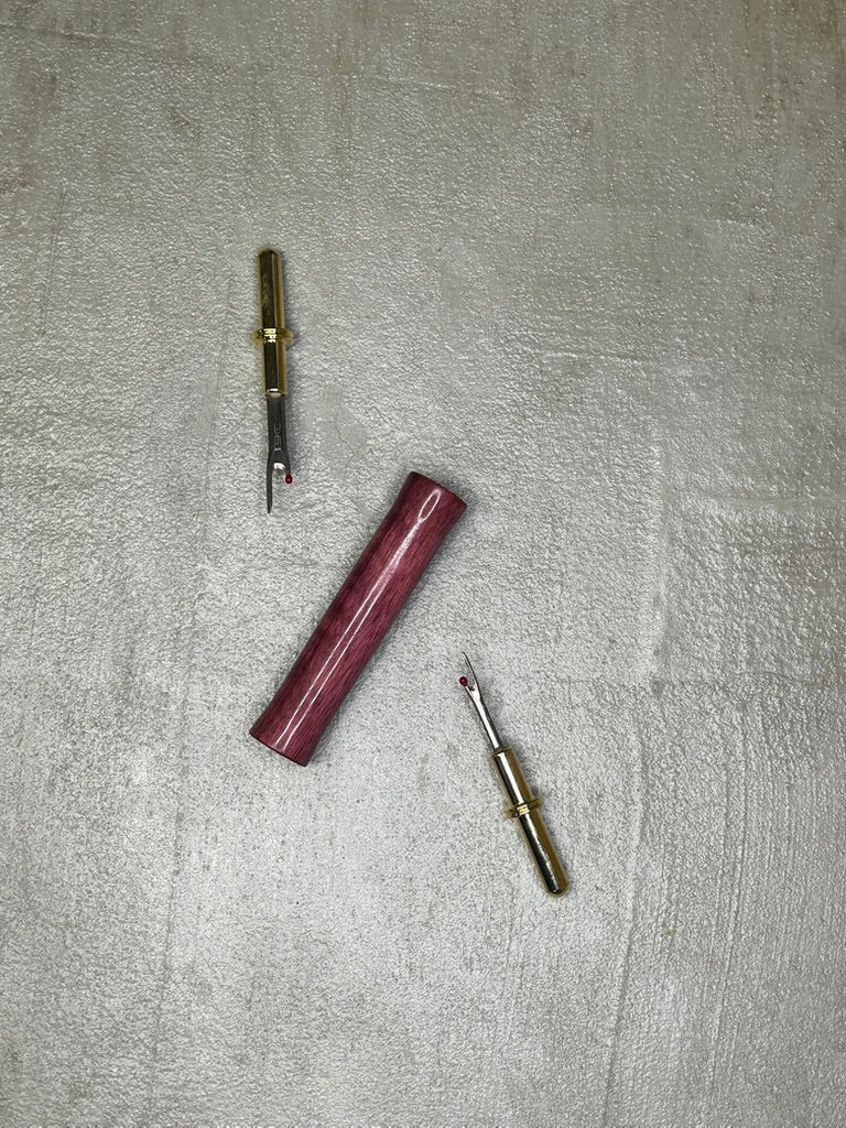 Double Sided Seam Ripper- Gold and Pink Ivory