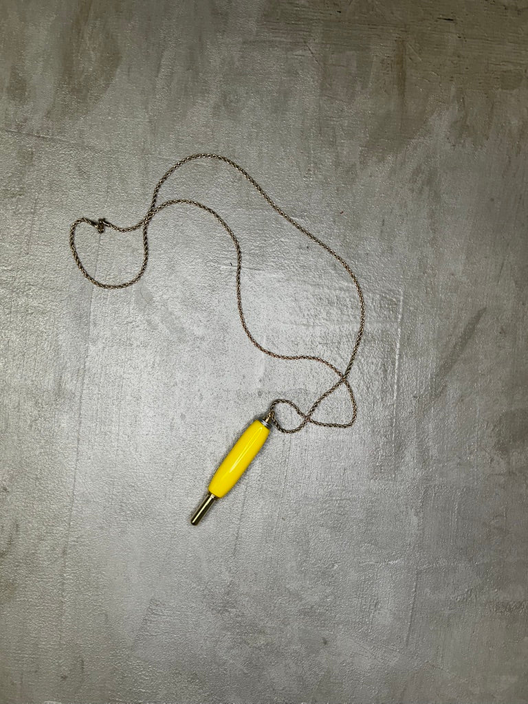 Seam Ripper Necklace- Yellow