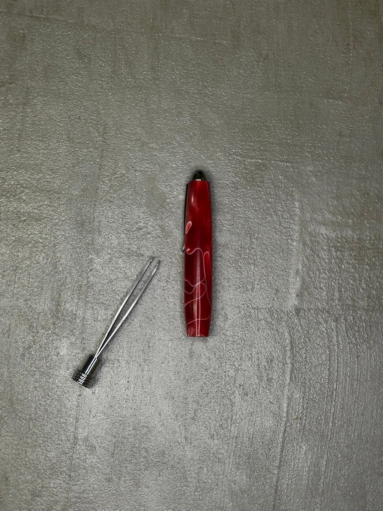 Tweezers- Silver and Pink Acrylic