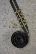 Black Metallic Zipper Tape 2.5yds