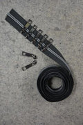 Black Metallic Zipper Tape 2.5yds