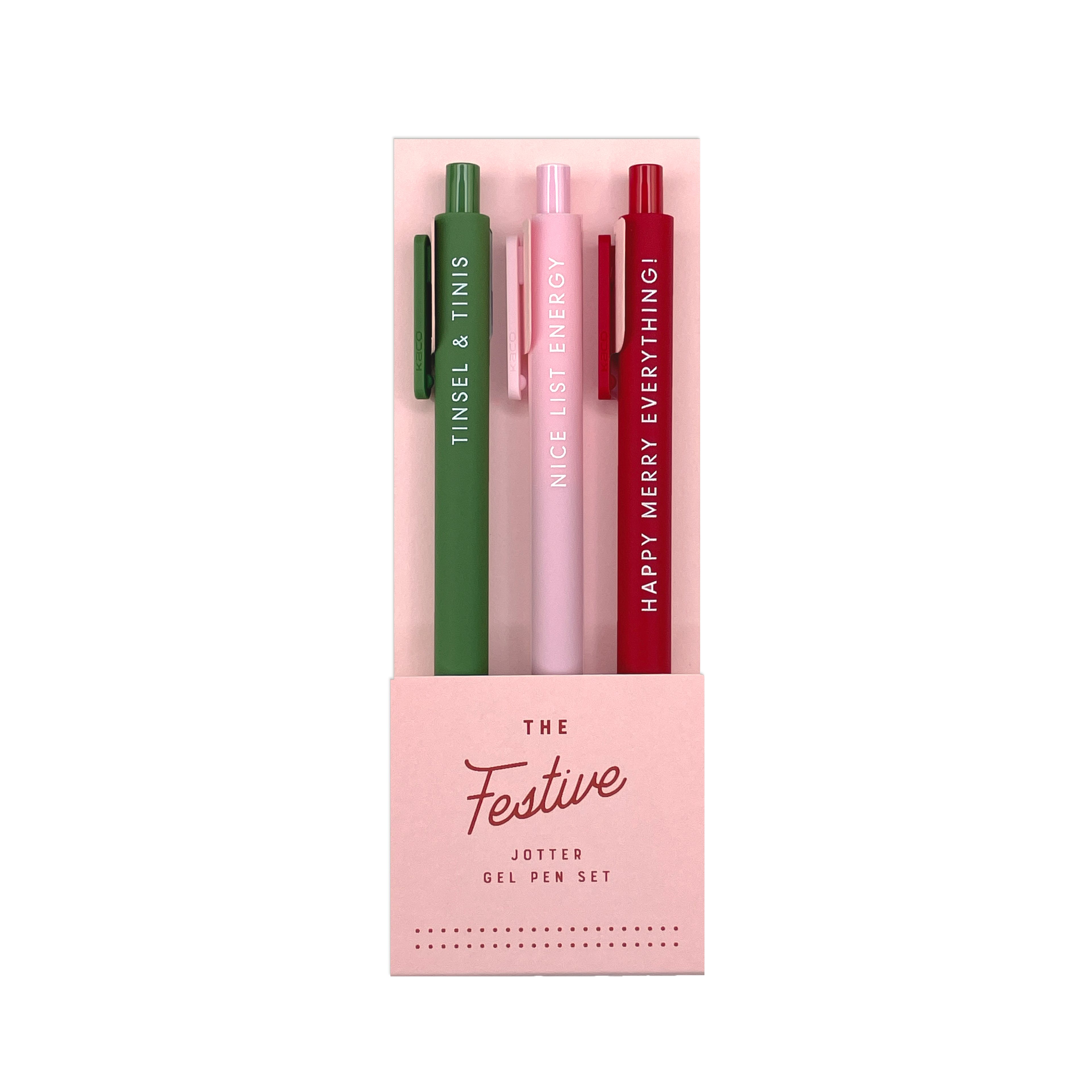Ruff House Print Shop - Festive Jotter Gel Pen: Set of 3