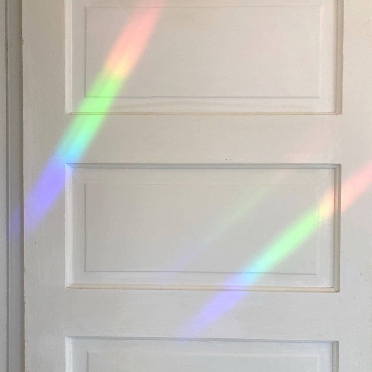 Feral Notions - Quilt Block Bear Paw Rainbow Maker Window Cling Sticker