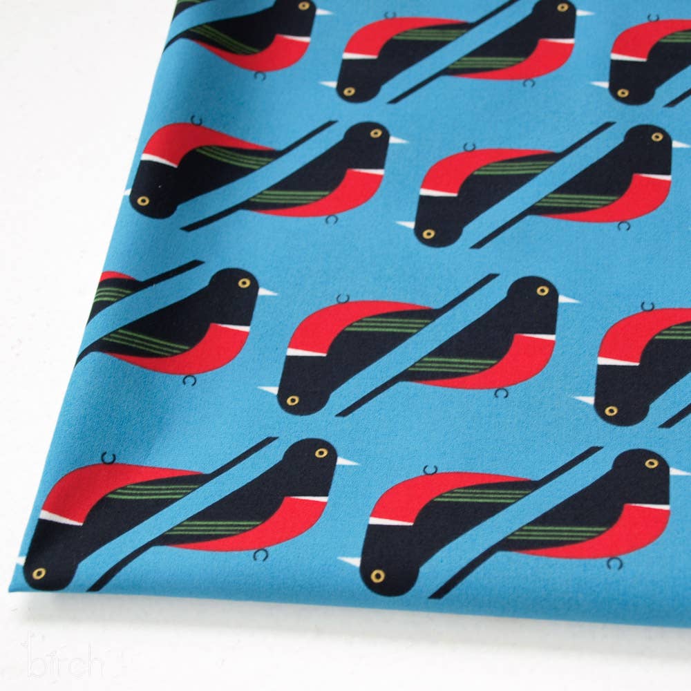 Birch Fabrics - Red Breasted Meadowlark Poplin