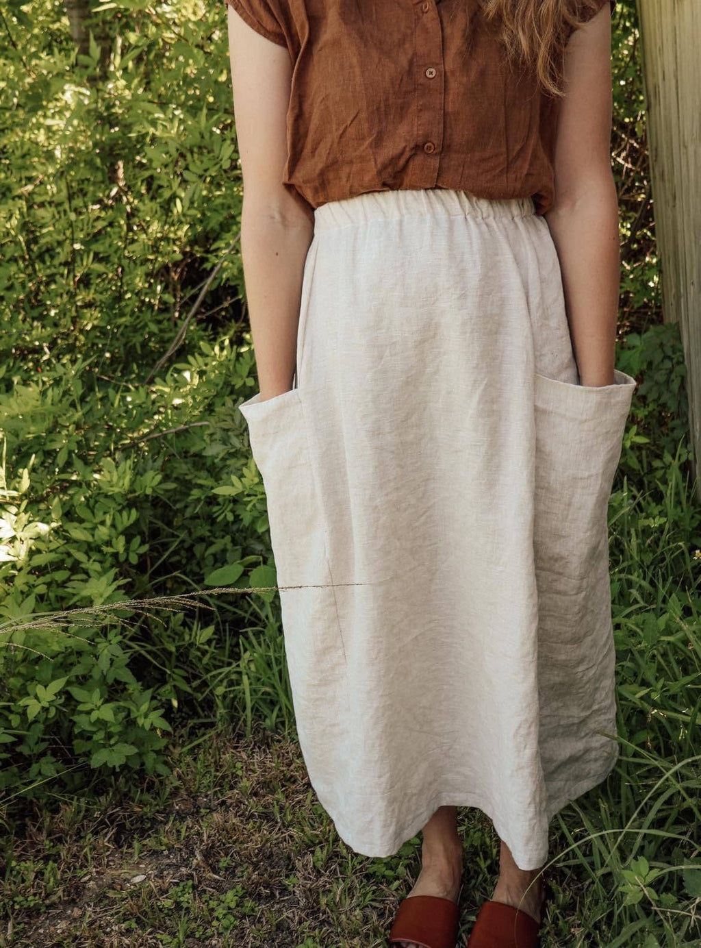 ISEE FABRIC - Stone washed linen