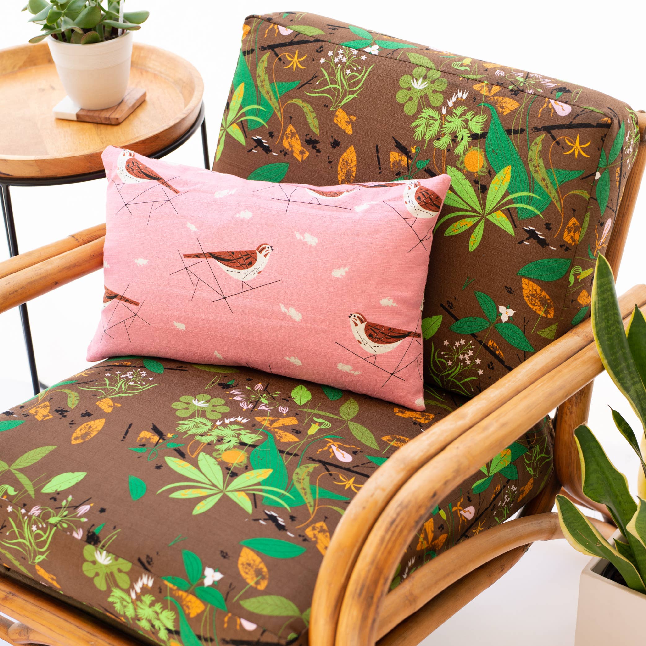 Birch Fabrics - Spring Wildflowers Barkcloth