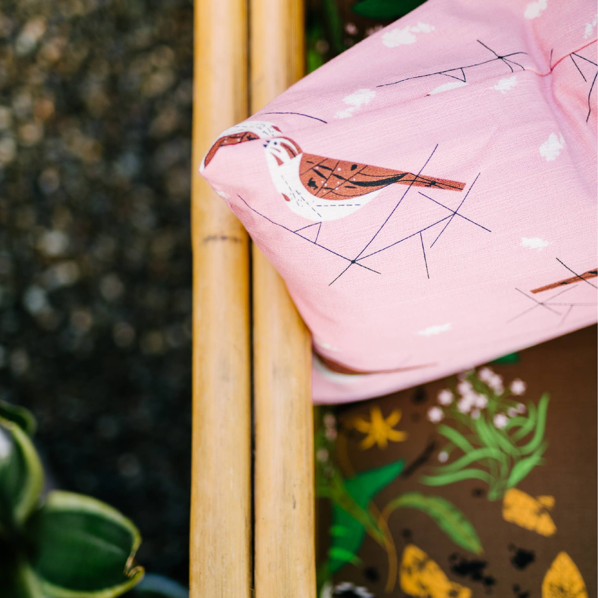 Birch Fabrics - Spring Wildflowers Barkcloth