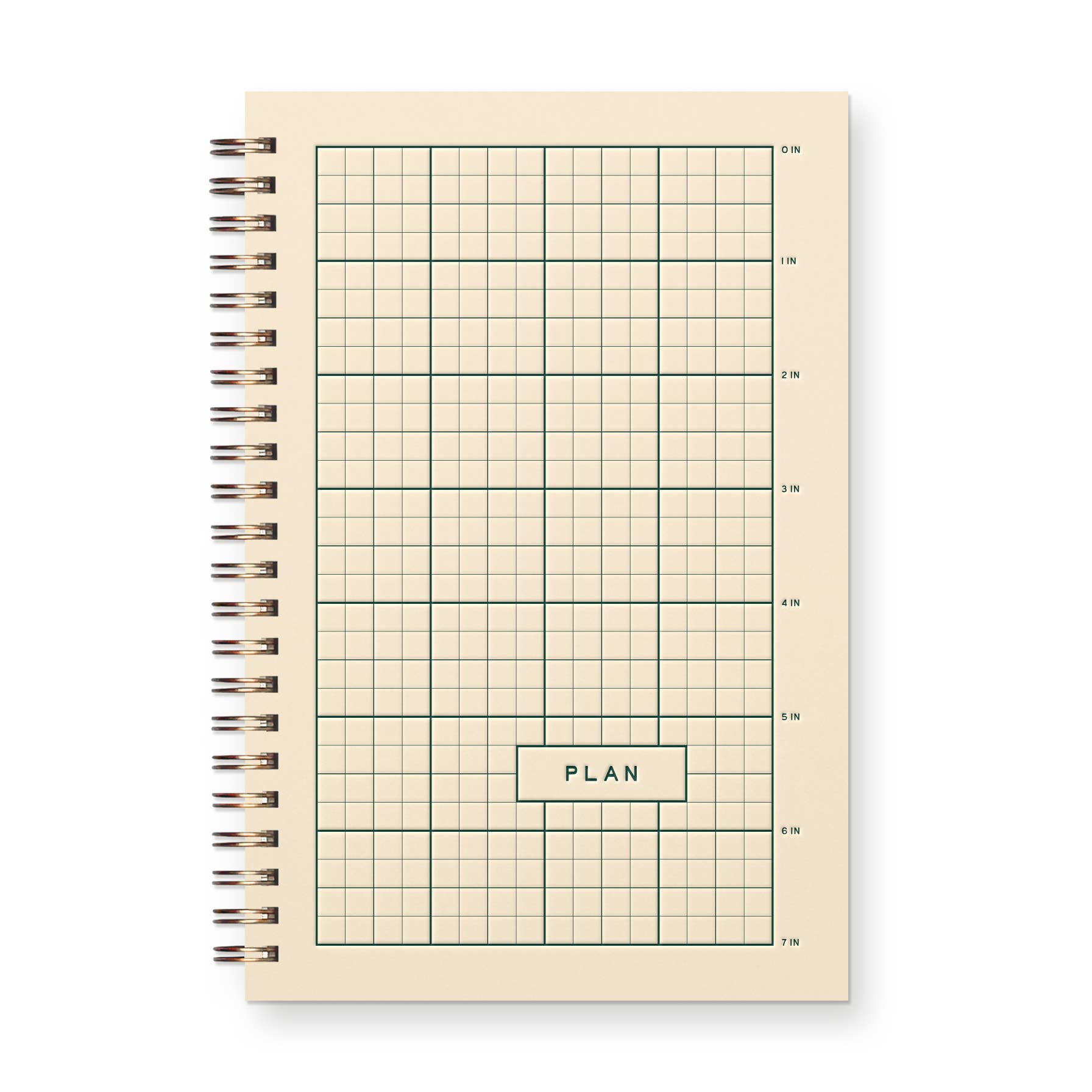 Ruff House Print Shop - Ruler Grid Undated Weekly Planner Journal