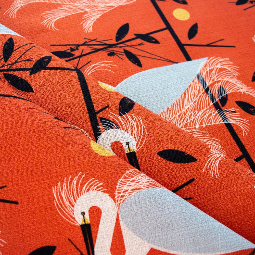 Birch Fabrics - Snowy Egret Barkcloth