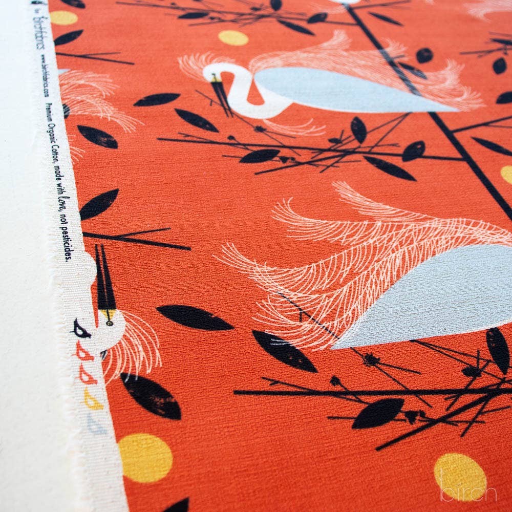 Birch Fabrics - Snowy Egret Barkcloth