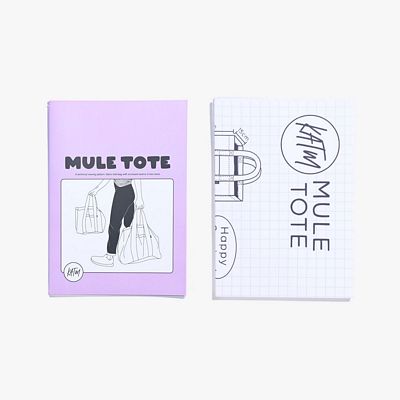 Mule Tote Sewing Pattern by KATM